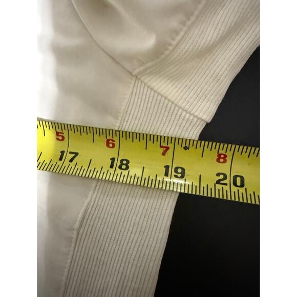 J. McLaughlin Brynn Lyford Jersey Shirt Collared Button Down White Size Medium - Picture 13 of 16